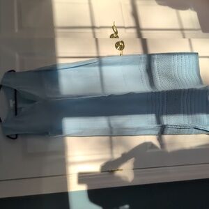 Elegant Blue Sleeveless Dress- Linen